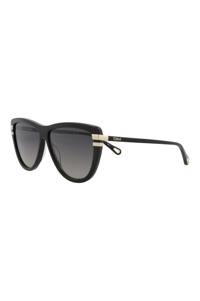 59mm Square Sunglasses, Alternate, color, BLACK BLACK GREY