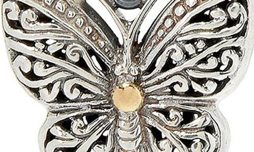 Samuel B. Butterfly Pendant Toggle Necklace In Multi
