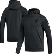 adidas Men's adidas Black Charlotte FC 2023 Player Travel Pullover Hoodie