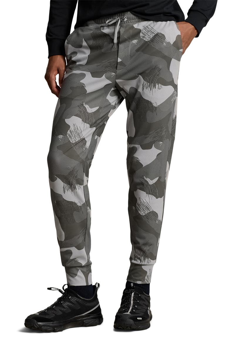 Wrap Tech Jersey Athletic Joggers, Main, color, PEAK GREY RLX CAMO