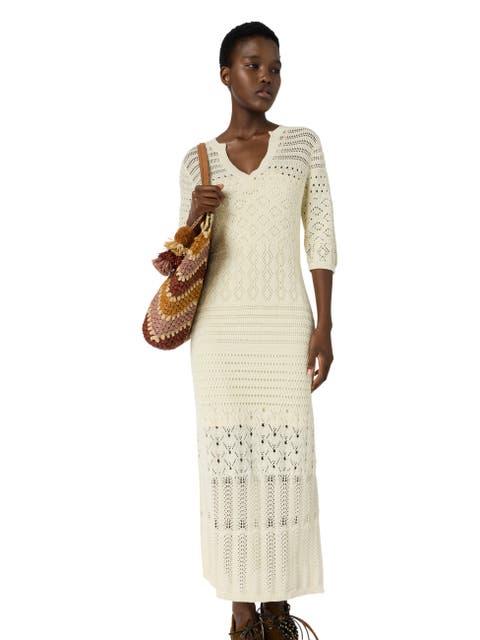 Riana Crochet Maxi Dress