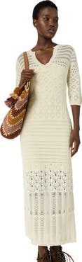 GERARD DAREL Riana Crochet Maxi Dress