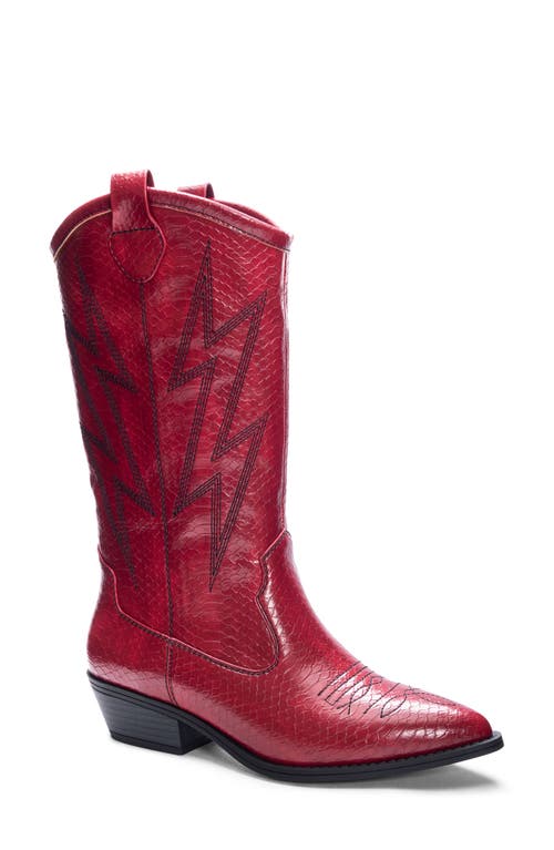 Dirty Laundry Josea Cowboy Boot in Red  product