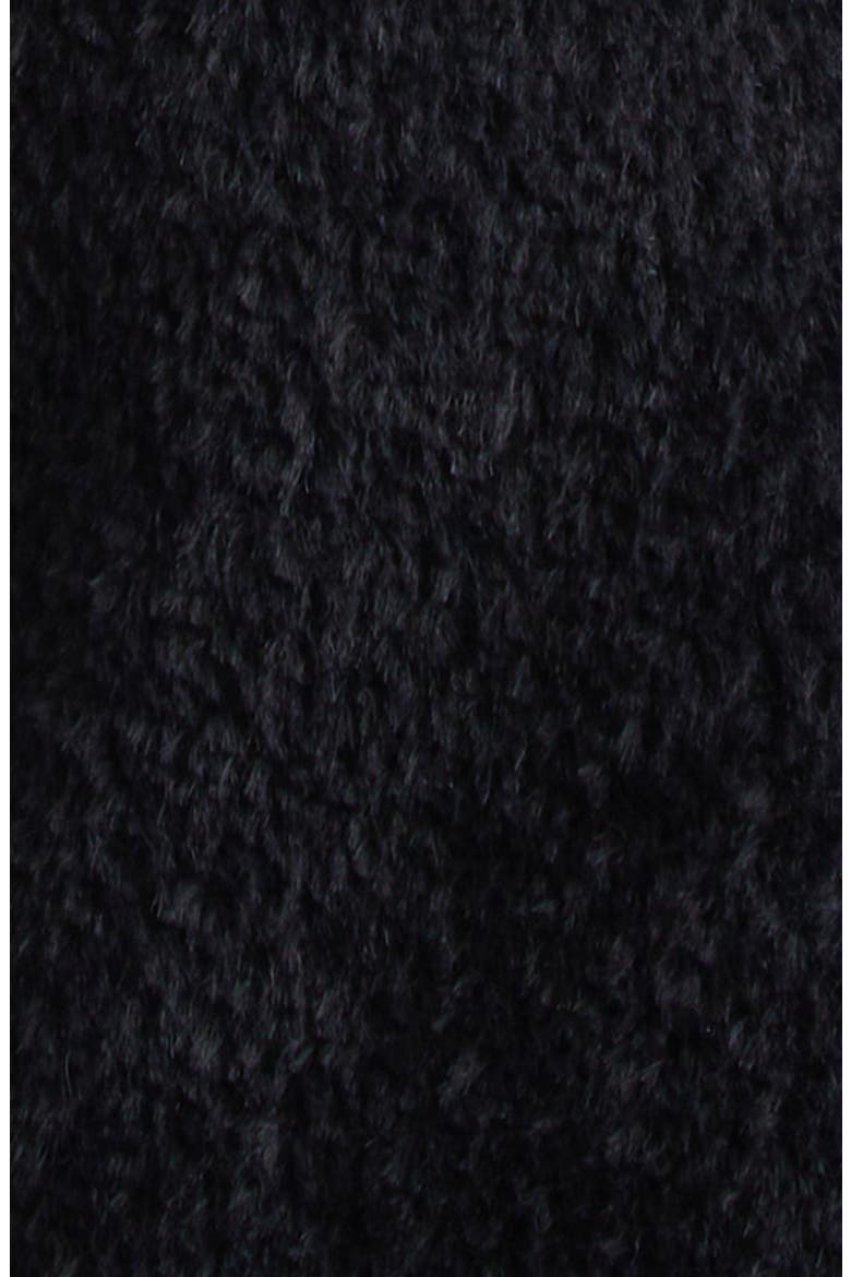 Ferito Alpaca & Virgin Wool Blend Coat, Alternate, color, BLACK