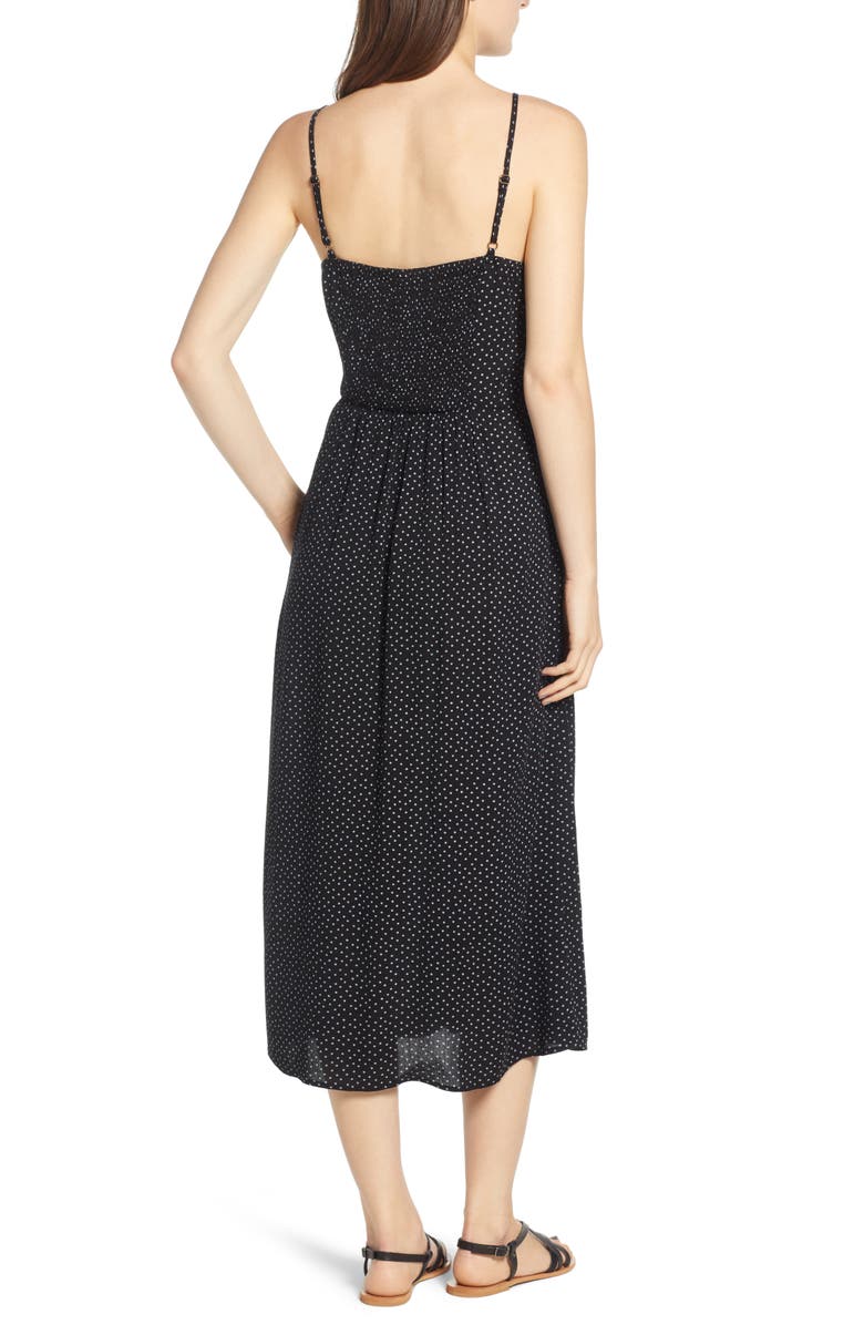 Mimi Chica Button Front Keyhole Dress, Alternate, color, 