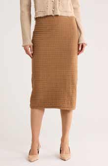 Ellen Tracy Textured Sweater Skirt