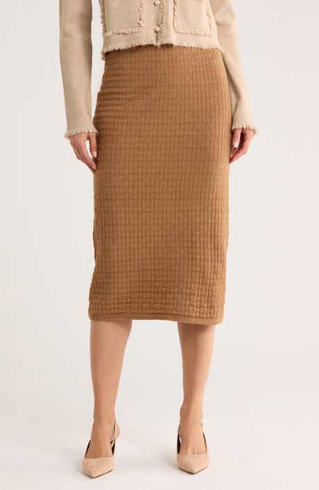 Ellen Tracy Textured Sweater Skirt
