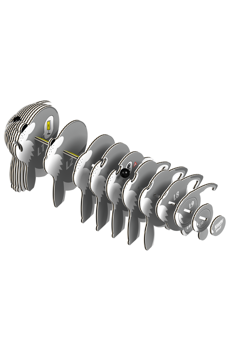 Eugy Puzzles 3D Puzzle, Alternate, color, NO COLOR