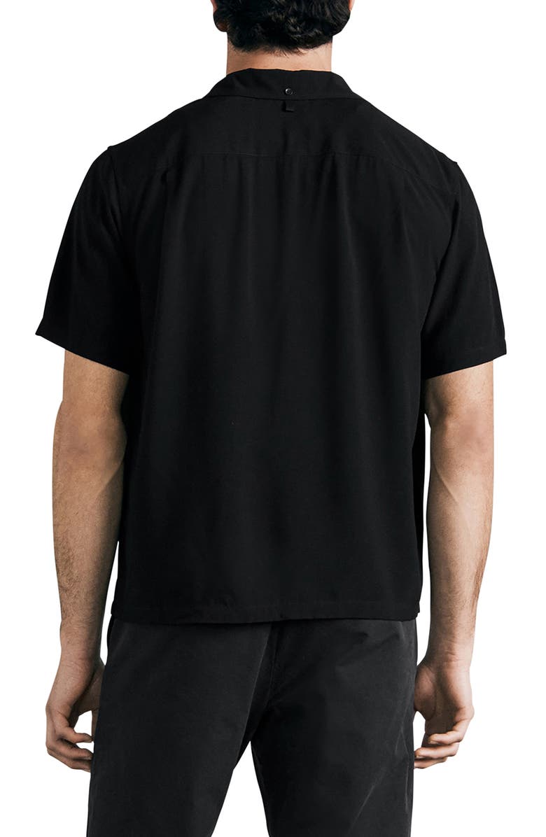 rag & bone Avery Button-Up Shirt, Alternate, color, Blk
