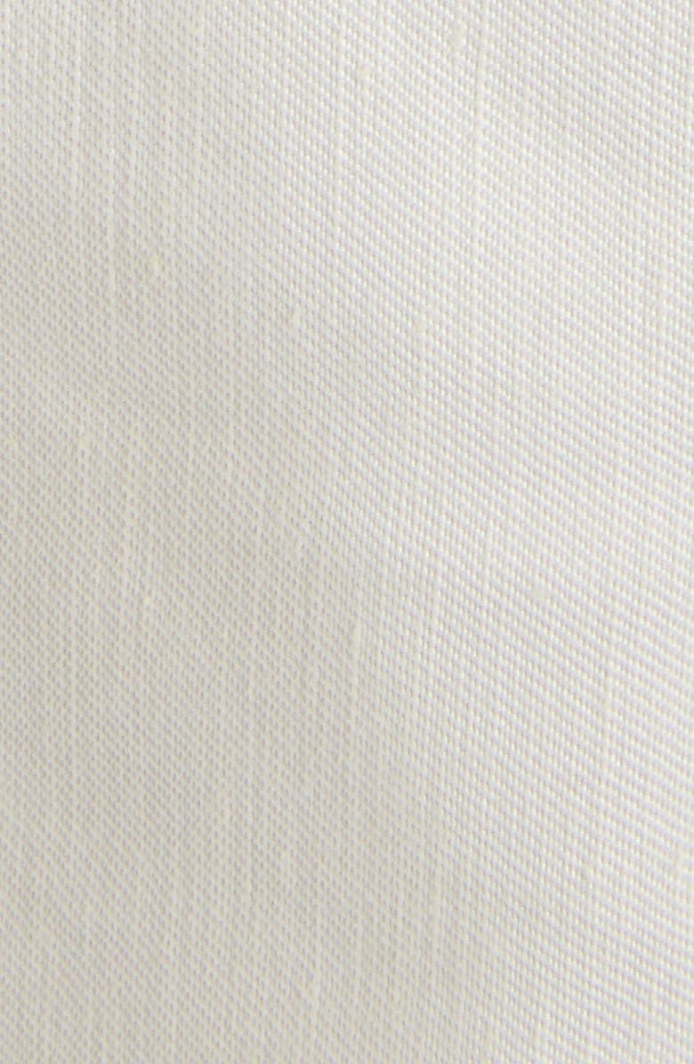 Chloé Smocked Wing Sleeve Linen & Silk A-Line Dress, Alternate, color,