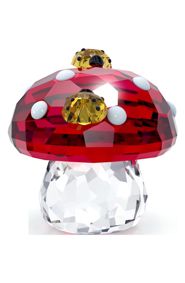 Swarovski Idlyllia Crystal Mushroom & Ladybugs, Alternate, color, Red Multi