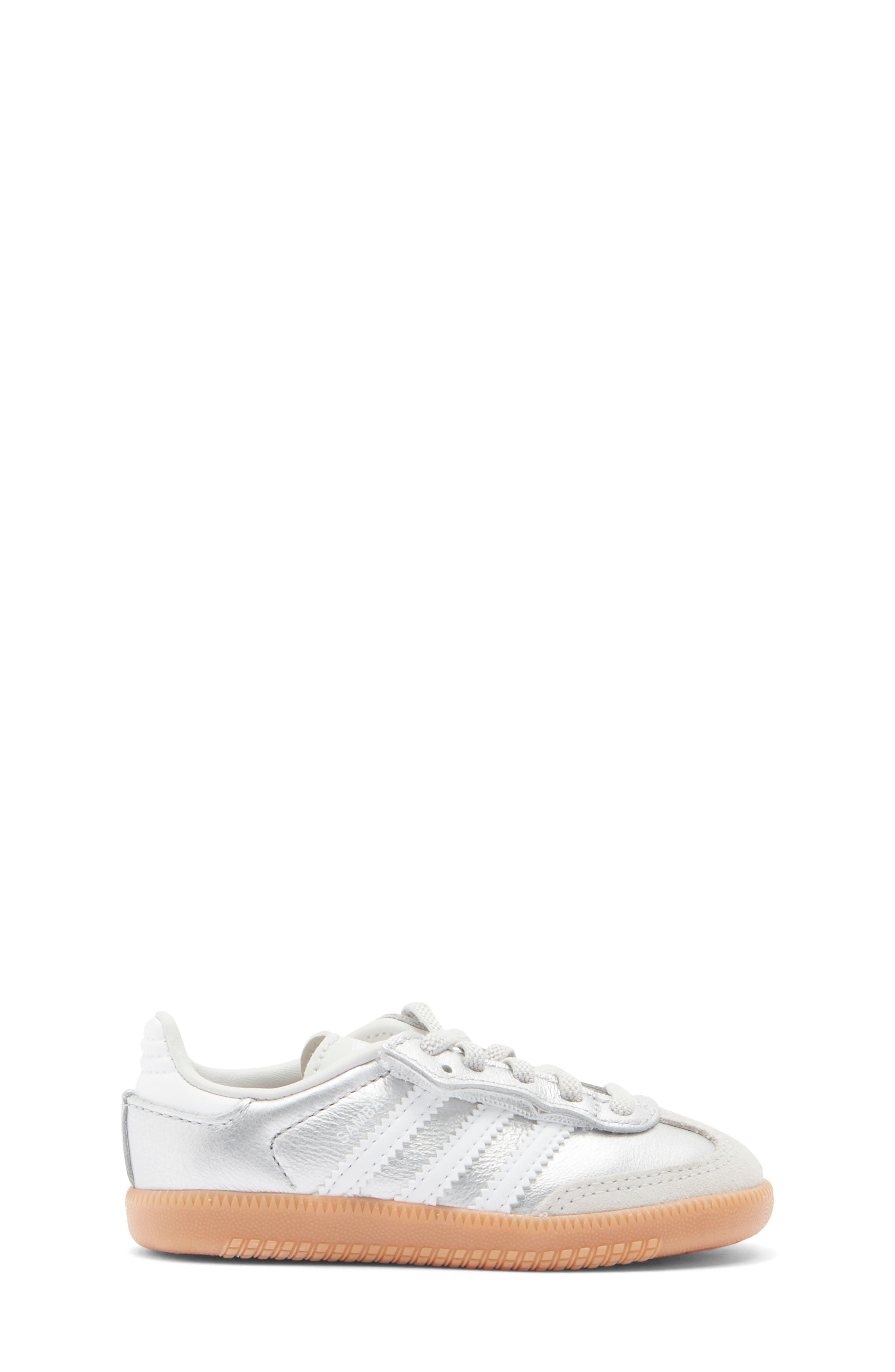 Kids' Samba Sneaker, Alternate, color, SILVER/ WHITE/ GUM