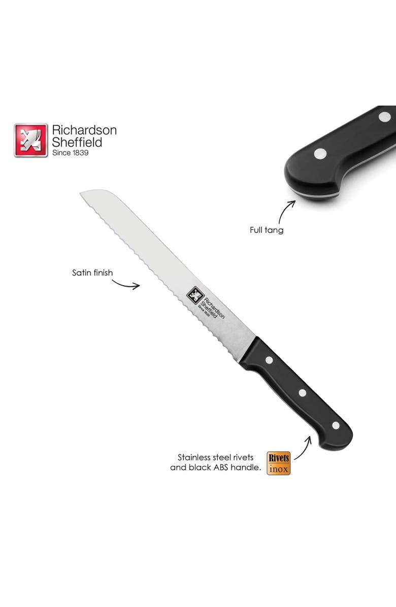 Richardson Sheffield Universal 8.5-Inch Bread Knife, Alternate, color, Silver