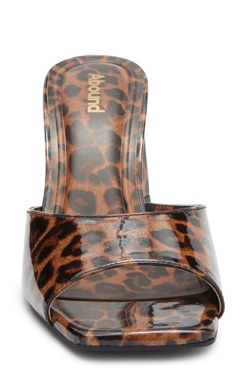 Abound Murphy Triangle Heel Mule Sandal In Animal Print