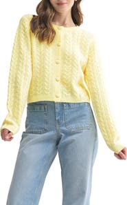 All in Favor Cable Cardigan