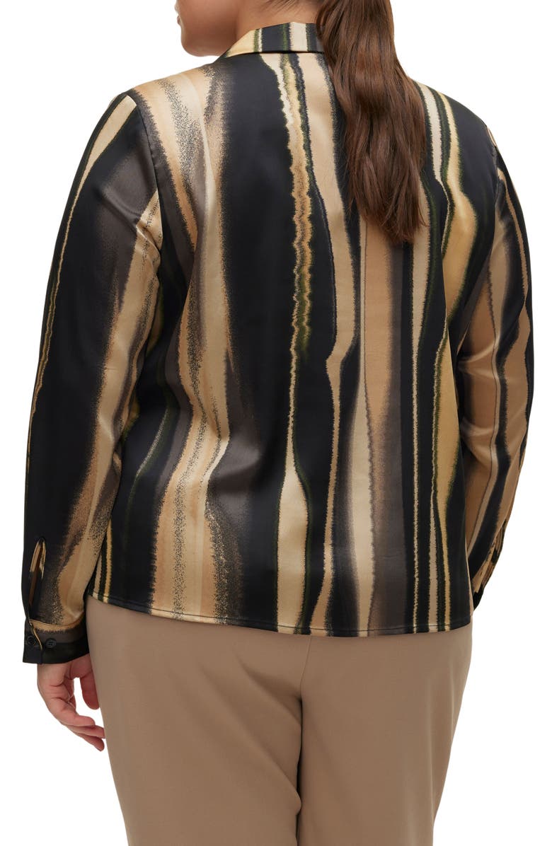 VERO MODA CURVE Tam Tonja Stripe Button-Up Shirt, Alternate, color, 