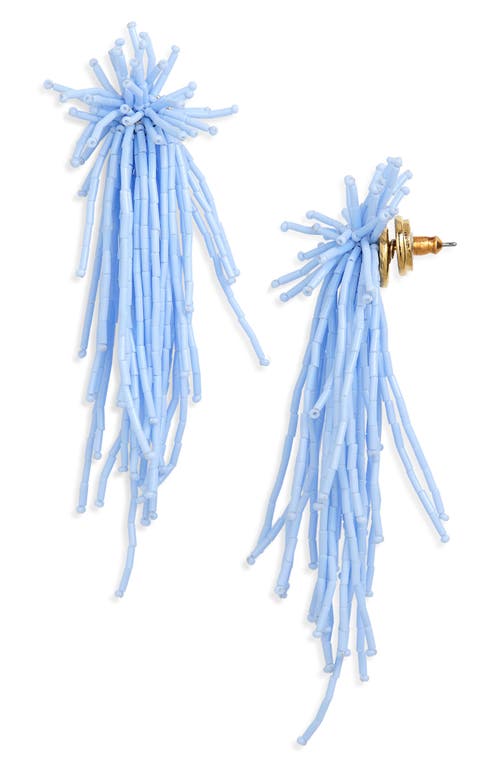 Oscar De La Renta Firework Beaded Tassel Earrings