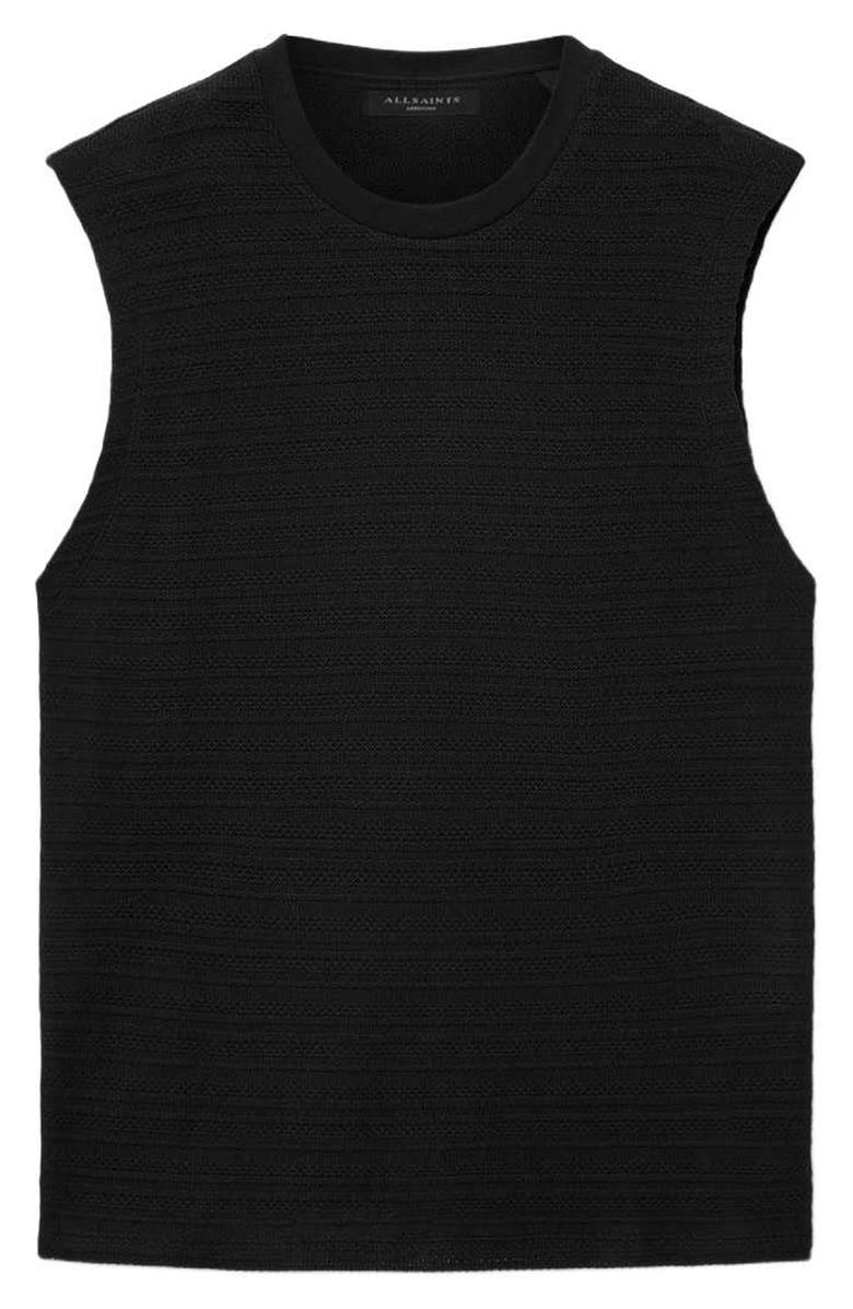 AllSaints Cove Sweater Vest, Alternate, color, Jet Black