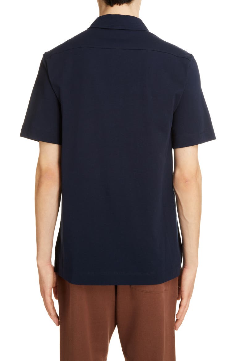 Helder Short Sleeve Jersey Polo, Alternate, color, NAVY