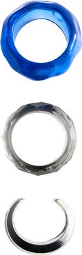 MANGO Set of 3 Mixed Texture Bangle Bracelets