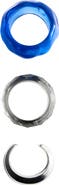 MANGO Set of 3 Mixed Texture Bangle Bracelets