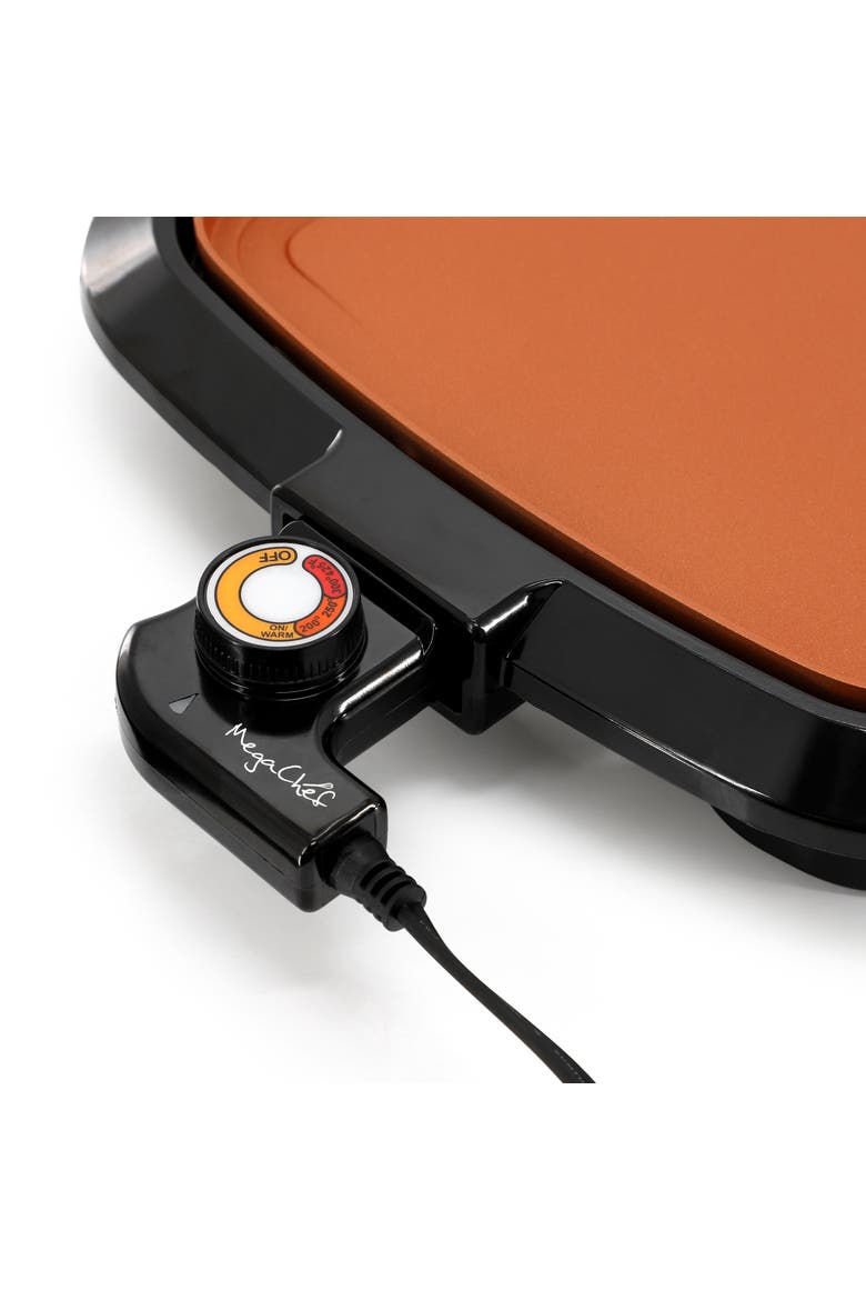 16 Inch Electric Grill in Black with Copper Coating, Alternate, color, Black