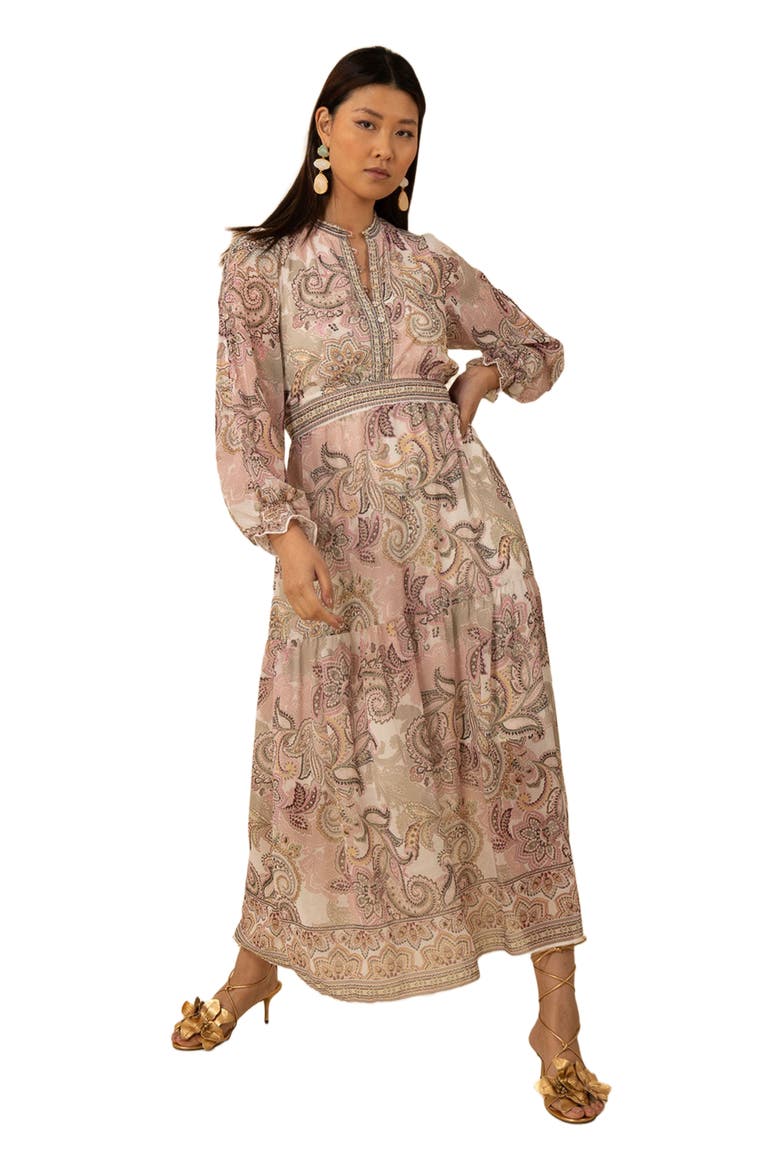 Shelby Chiffon Long Dress, Main, color, Ivory