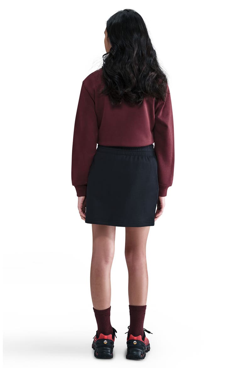 Kids' Sportswear Club Fleece Pull-On Skirt, Alternate, color, BLACK/ BLACK/ WHITE