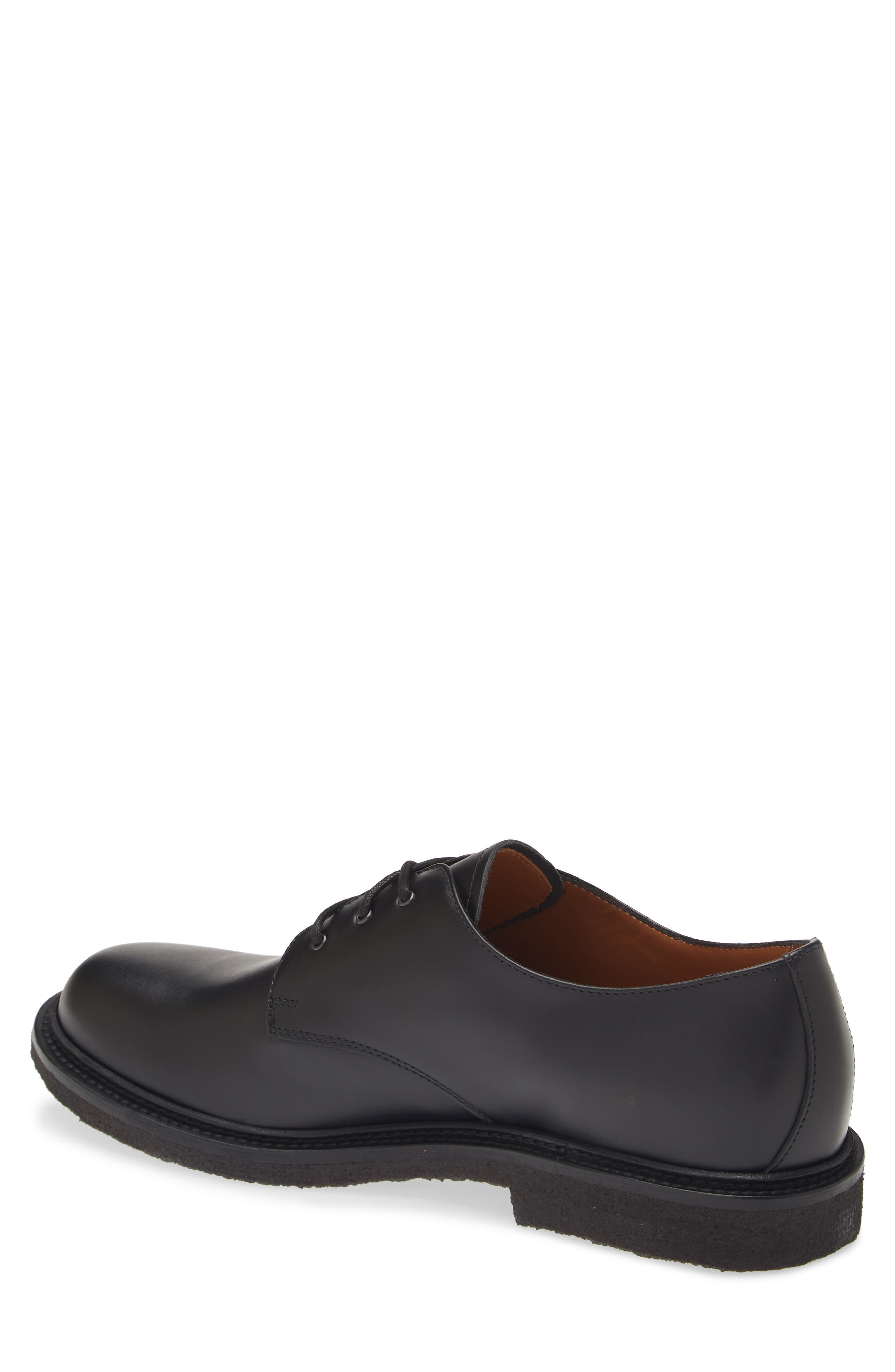 Common Projects Officer's Plain Toe Derby, Alternate, color, Black