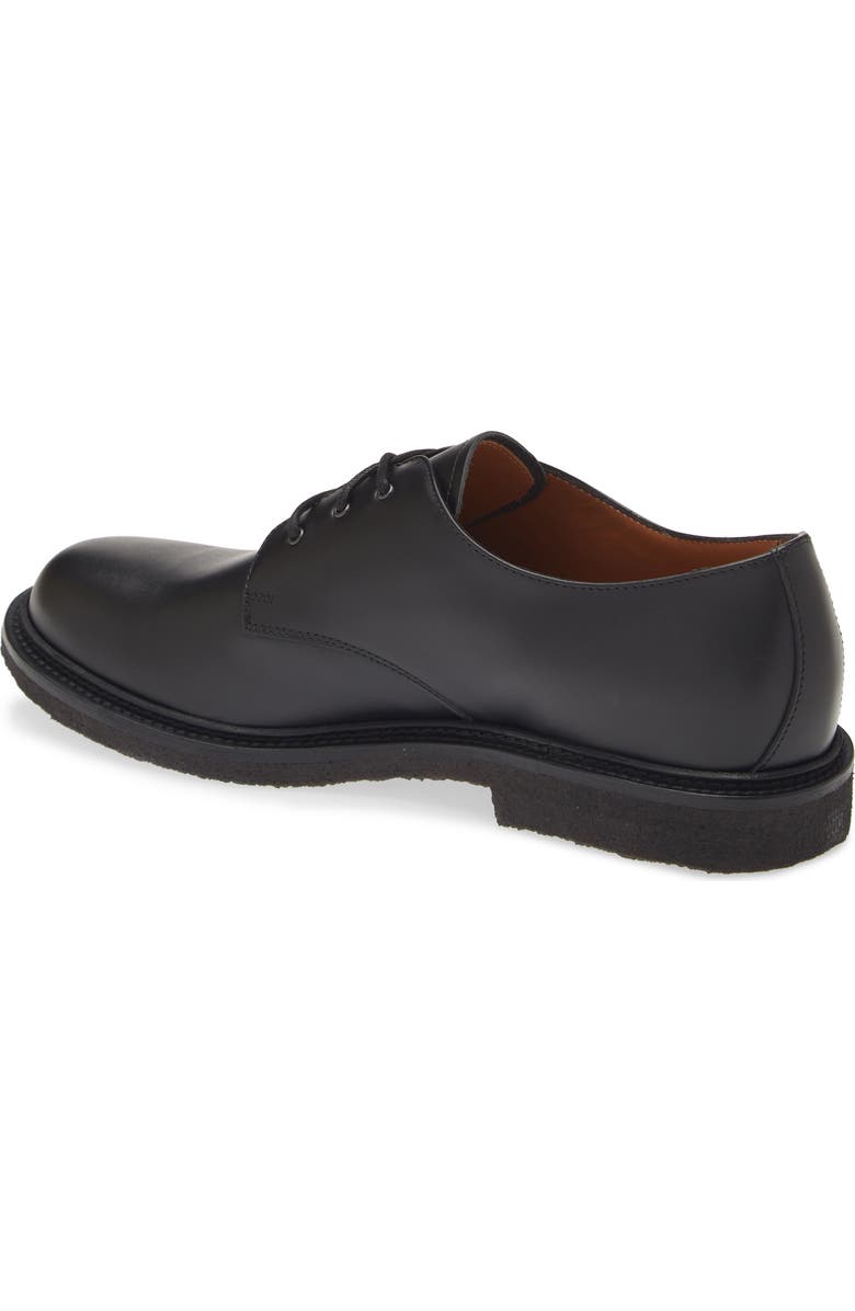 Common Projects Officer's Plain Toe Derby, Alternate, color, Black