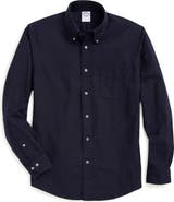 Brooks Brothers Solid Flannel Button-Down Shirt