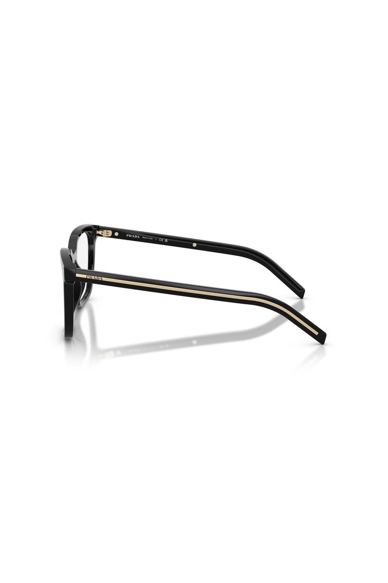 53mm Rectangle optical glasses, Alternate, color, Black
