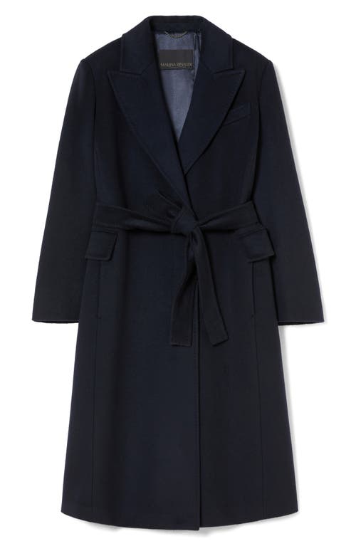 Marina Rinaldi Ghisa Virgin Wool Coat In Black