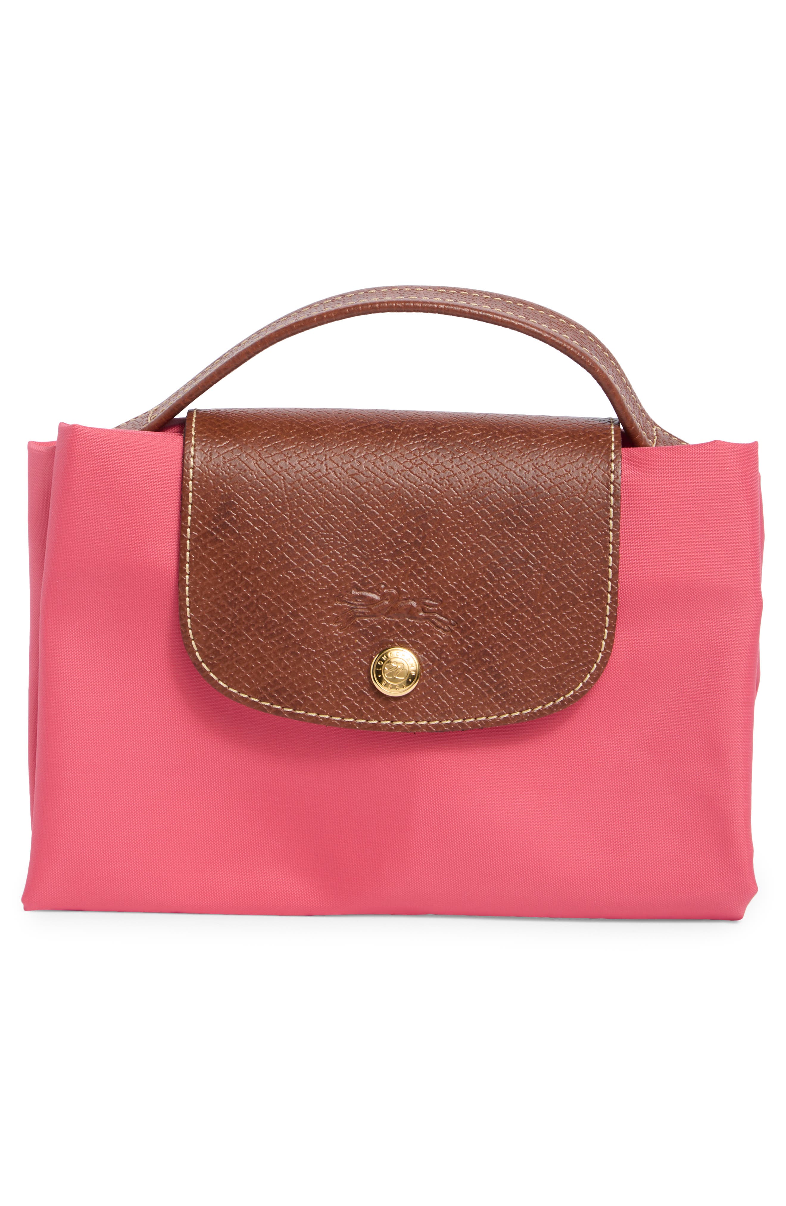 Longchamp Le Pliage Top Handle Document Holder Bag, Alternate, color, Flowers