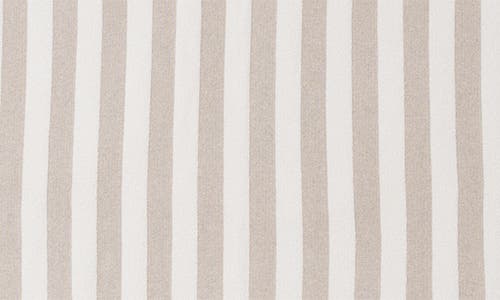 Barefoot Dreams Cozychic® Stripe Throw Blanket In Oatmeal/cream