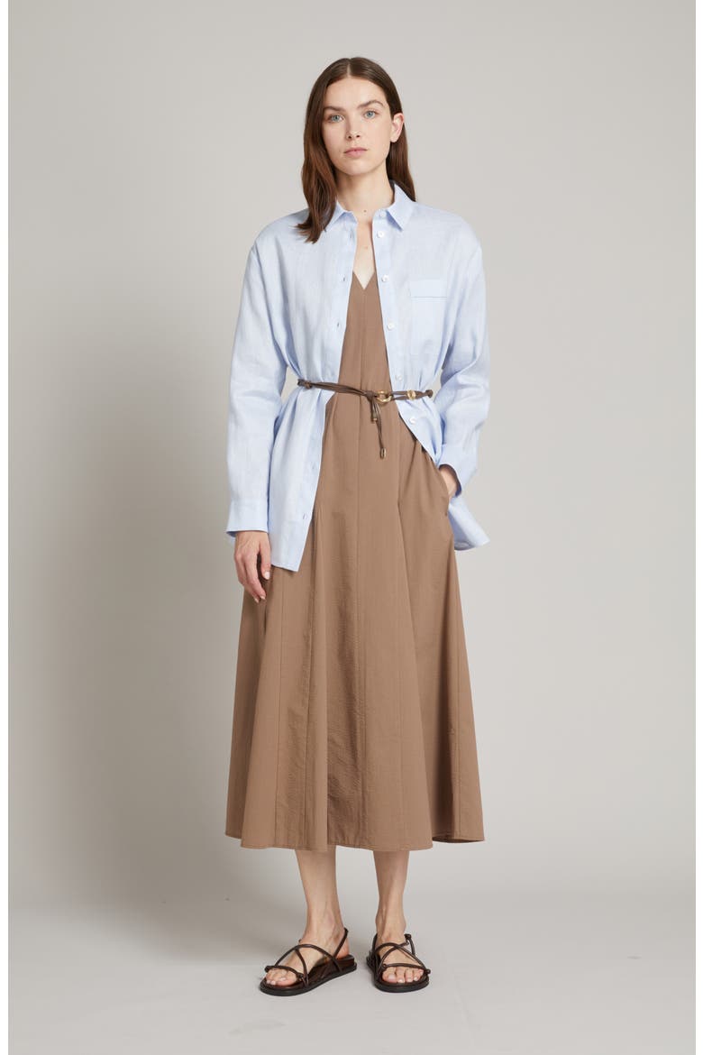 Filo Woven Linen Shirt, Alternate, color, SKY BLUE