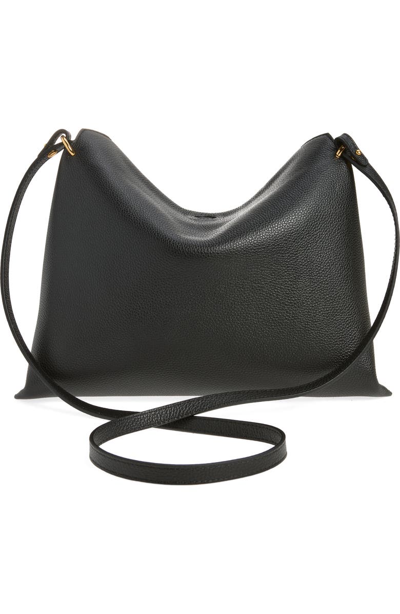Wandler Small Penelope Leather Tote, Alternate, color, Black Crust