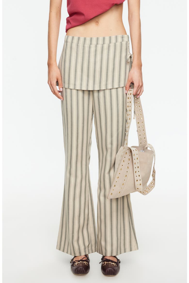 Alpine Flare Pants, Main, color, BEIGE STRIPE