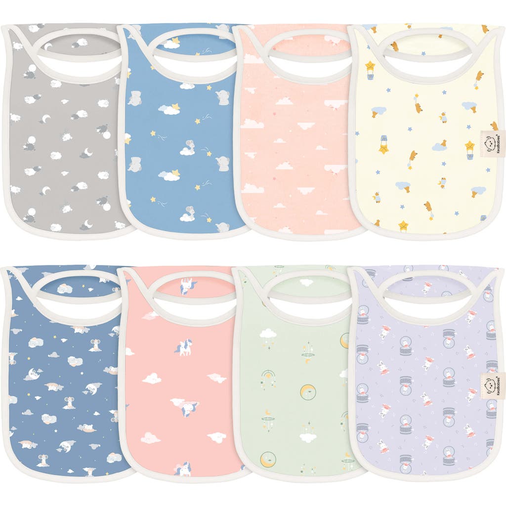Keababies 8-pack Hallo Drool Bibs In Multi
