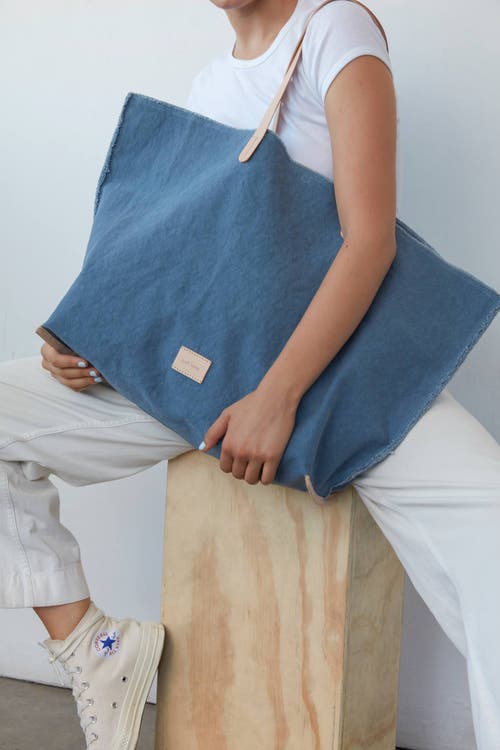 Graf & Lantz Graf Lantz Hana Canvas Boat Bag In Horizon
