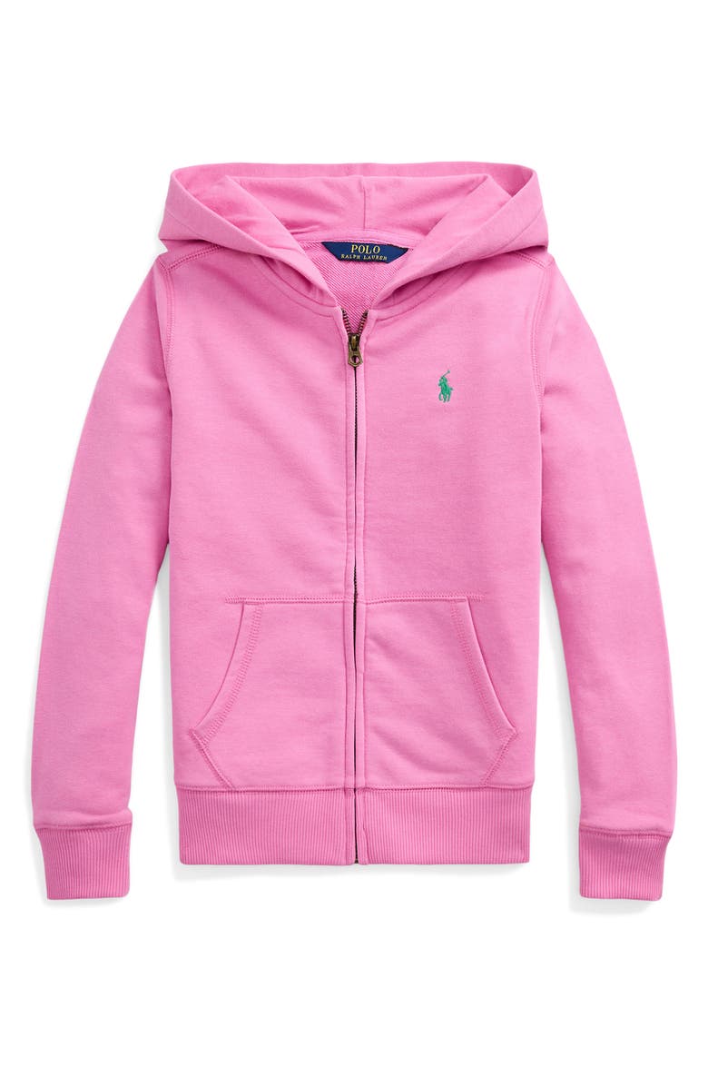 Ralph Lauren Kids' French Terry Zip-Up Hoodie, Main, color, 