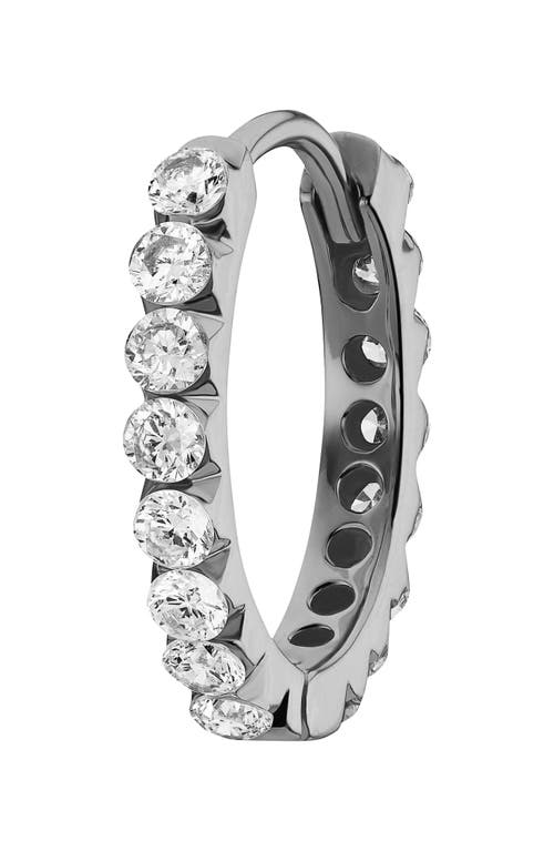 Maria Tash Invisible Set Diamond Eternity Earring In Metallic