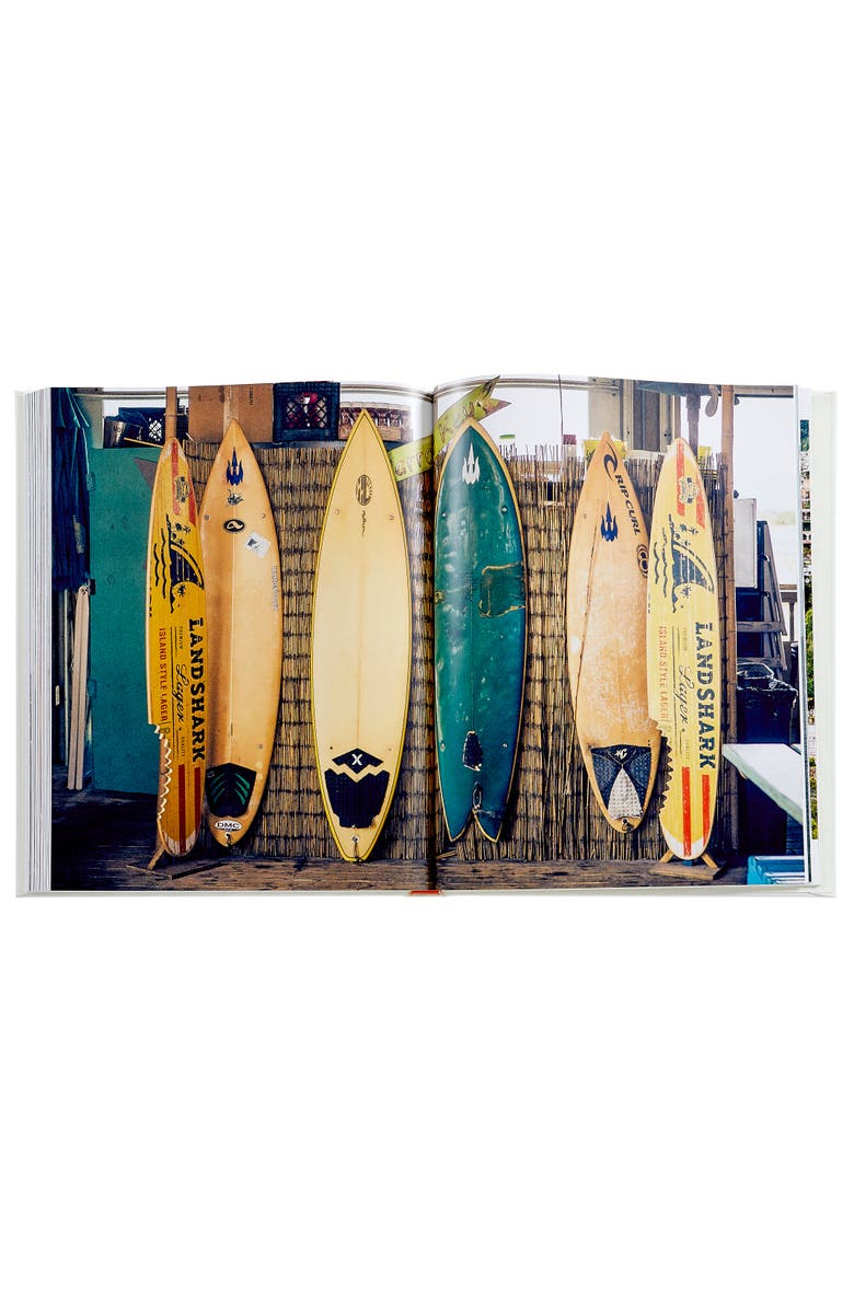 Graphic Image Beach Life Leather Coffee Table Book, Alternate, color, Ivory