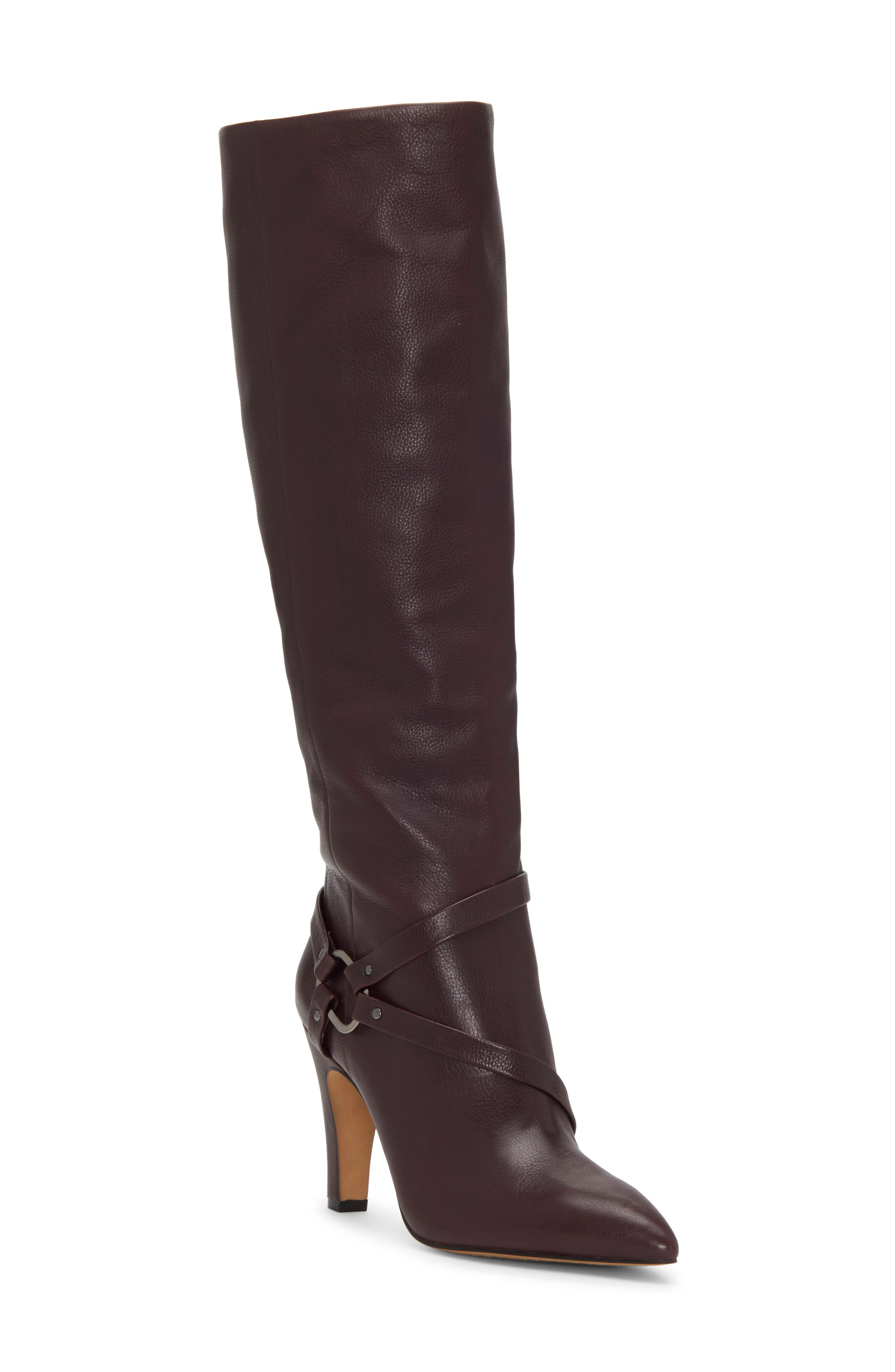 Charmina Knee High Boot, Main, color, RIBBON RED LEATHER
