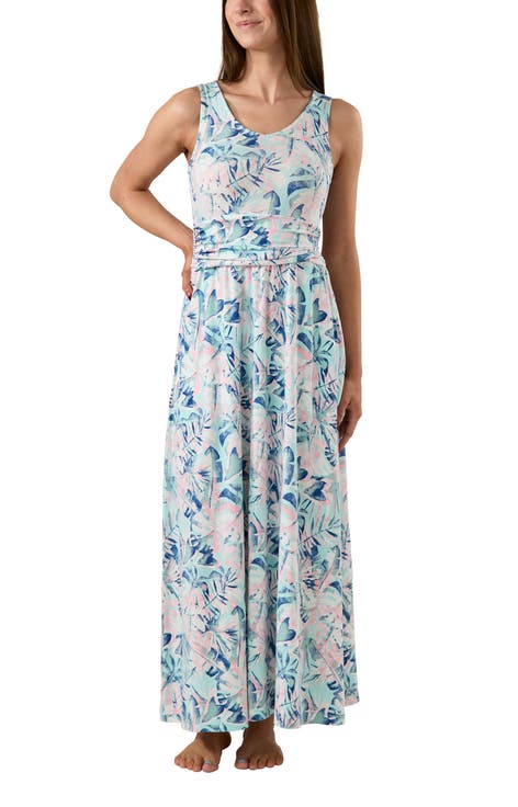 V-Neck Maxi Dress with Pockets