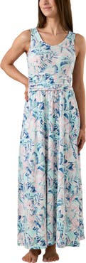 UV Skinz V-Neck Maxi Dress with Pockets