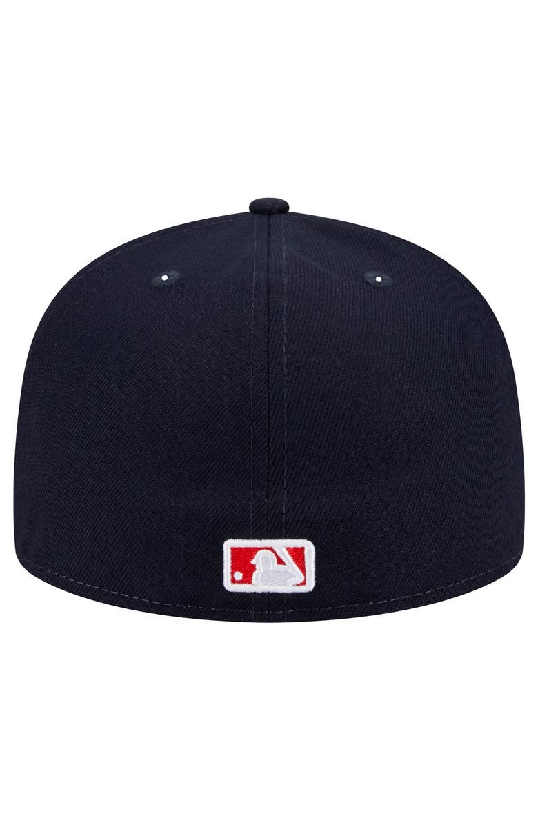New Era Men's New Era Navy Boston Red Sox Script Sided 59FIFTY Fitted Hat, Alternate, color, Navy