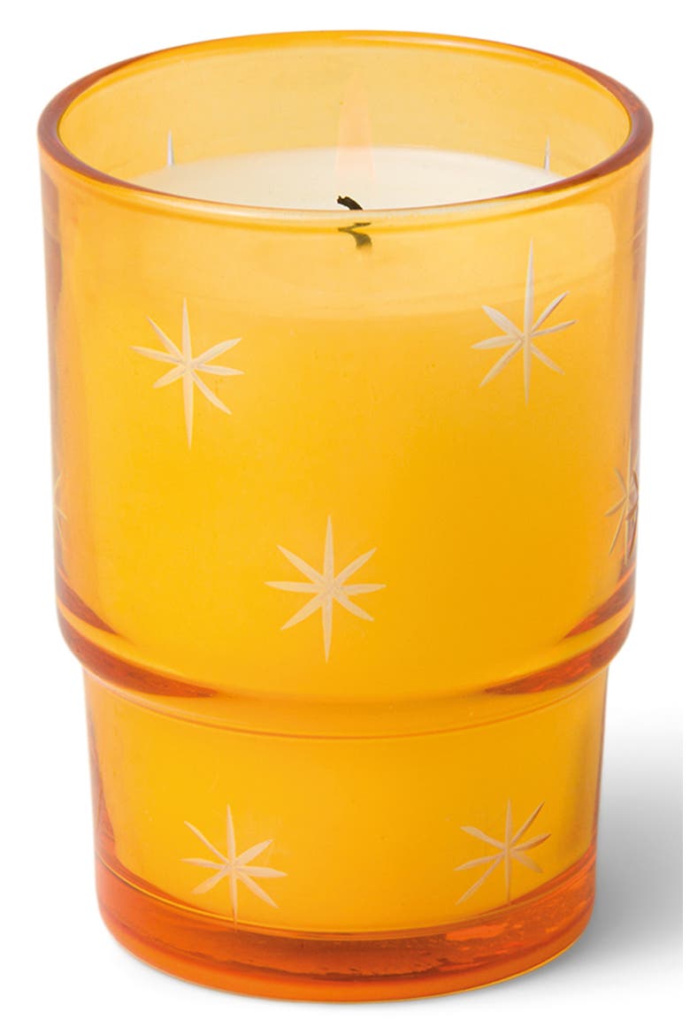 Noel Sweet Orange & Fir Etched Stars Candle, Main, color, NO COLOR