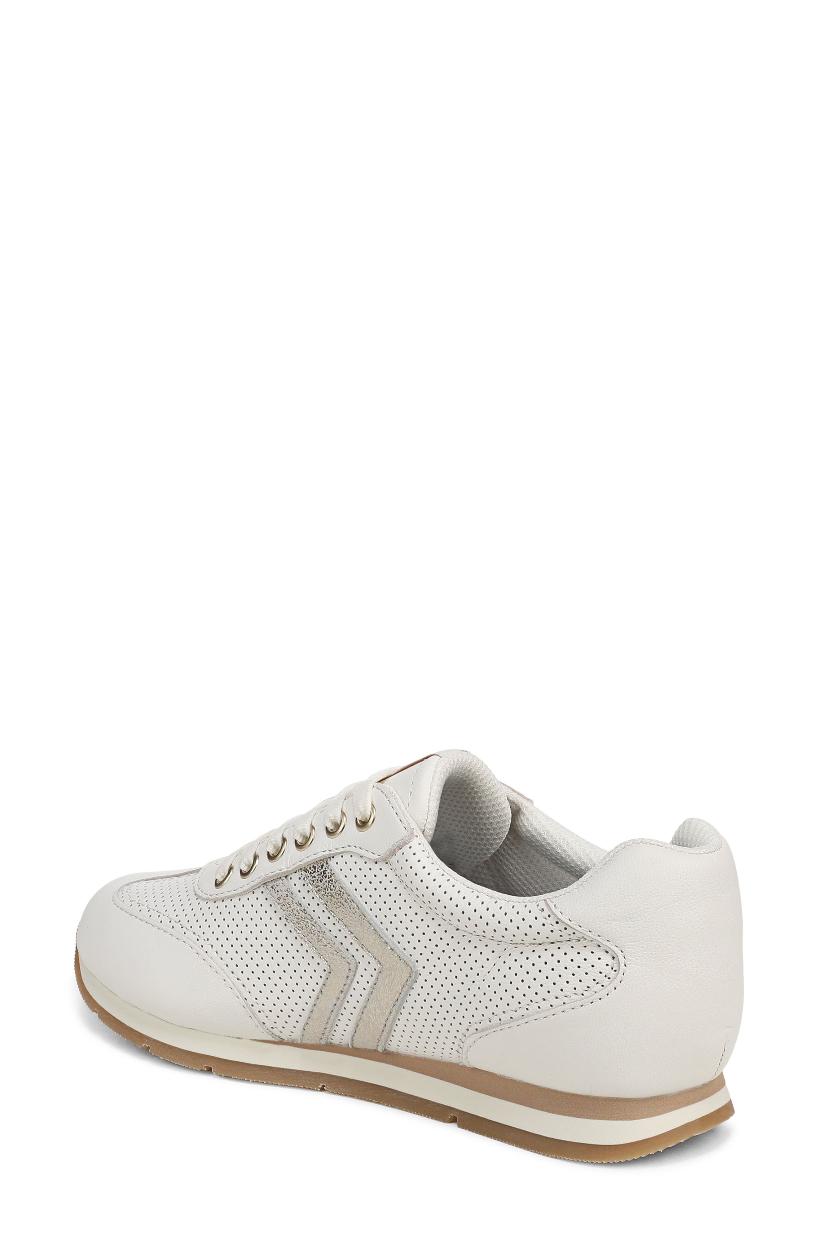 Dr. Scholl's Comeback Perforated Sneaker, Alternate, color, Off-White/ Champagne