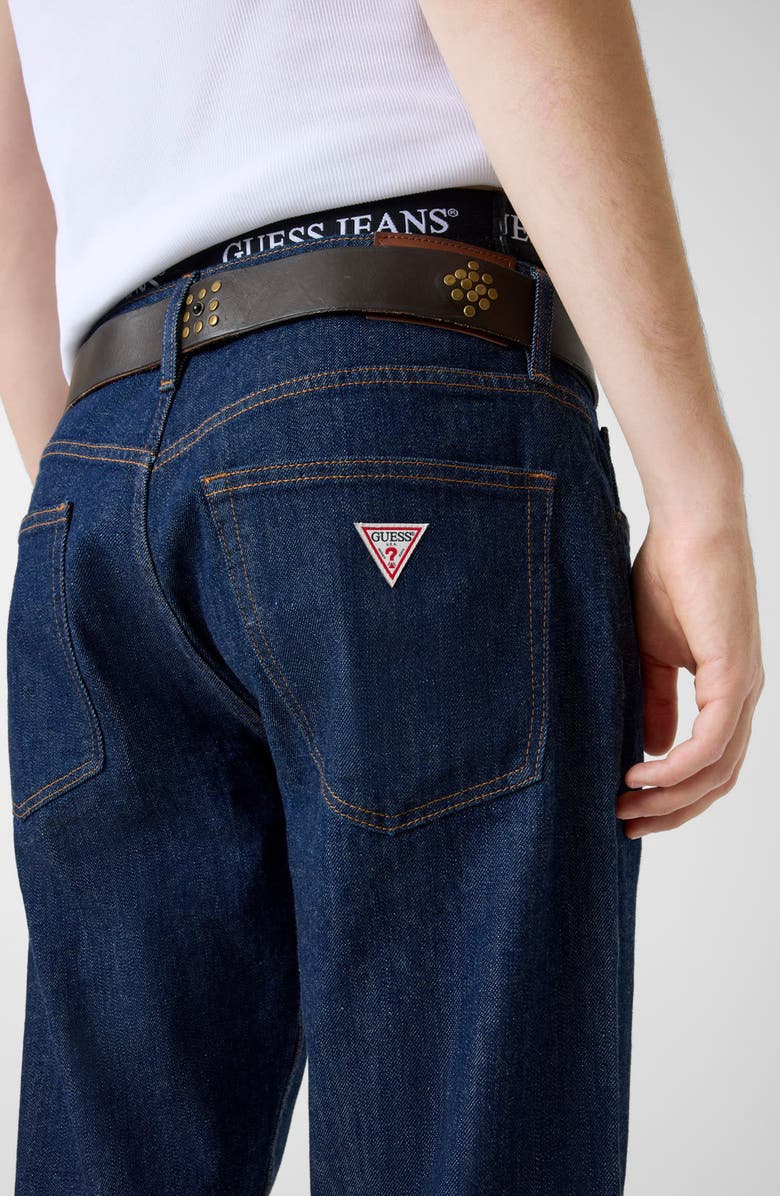 GUESS JEANS G16 Relaxed Straight Leg Jeans, Alternate, color, Dark Rinse Wash